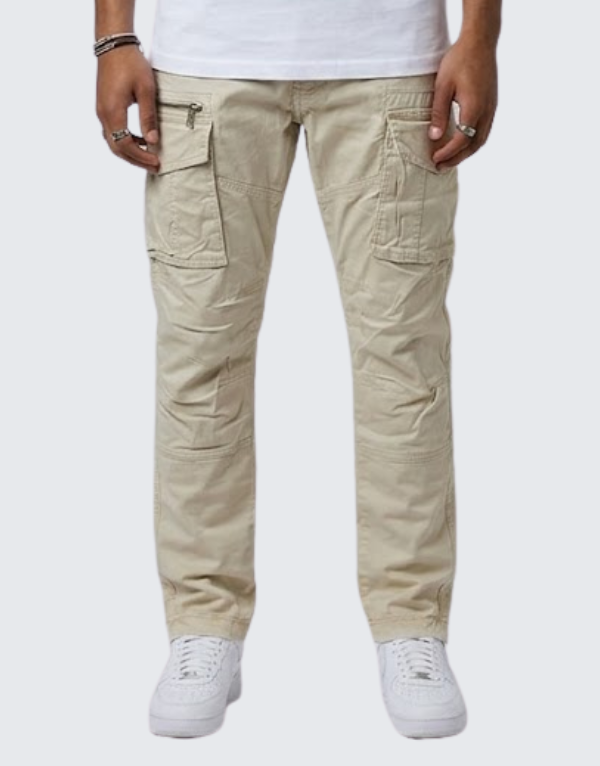 Pure Premium Clive Cargo Pants Beige Men