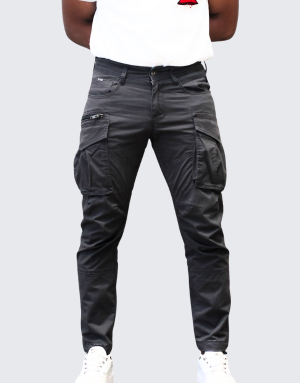 Pure Premium Clive Cargo Pants In Grey Men