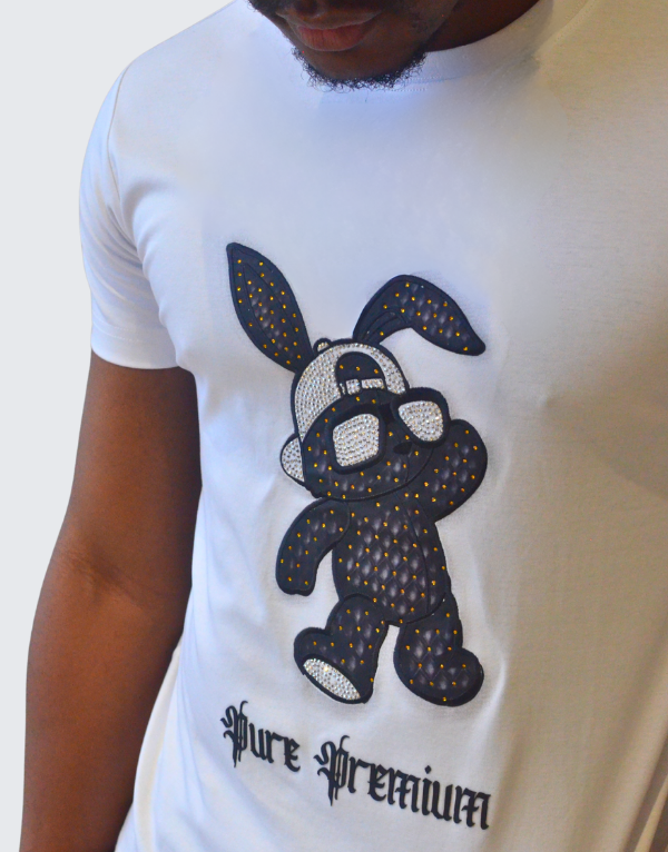 Pure Premium Coniglio Short Sleeve T-Shirt White Men