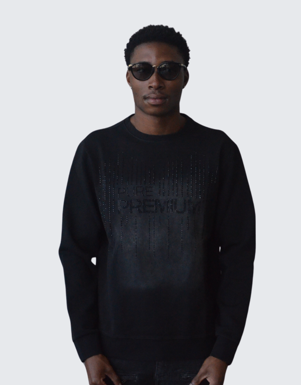 Pure Premium Crema Sweater In Black Men