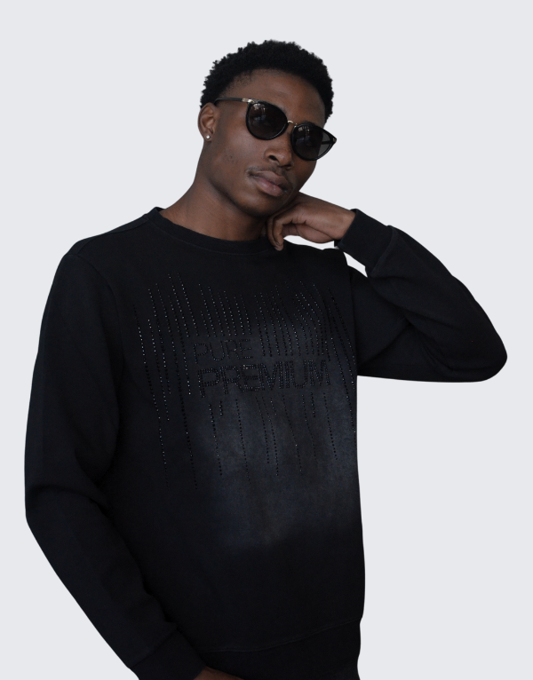 Pure Premium Crema Sweater In Black Men