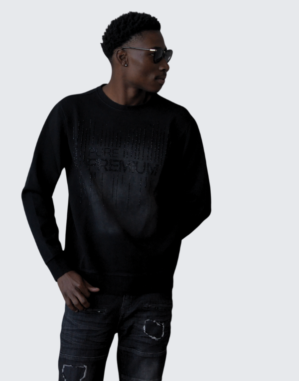 Pure Premium Crema Sweater In Black Men