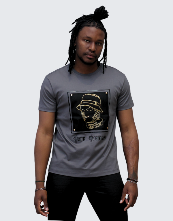 Pure Premium Crimine T-Shirt In Charcoal Men