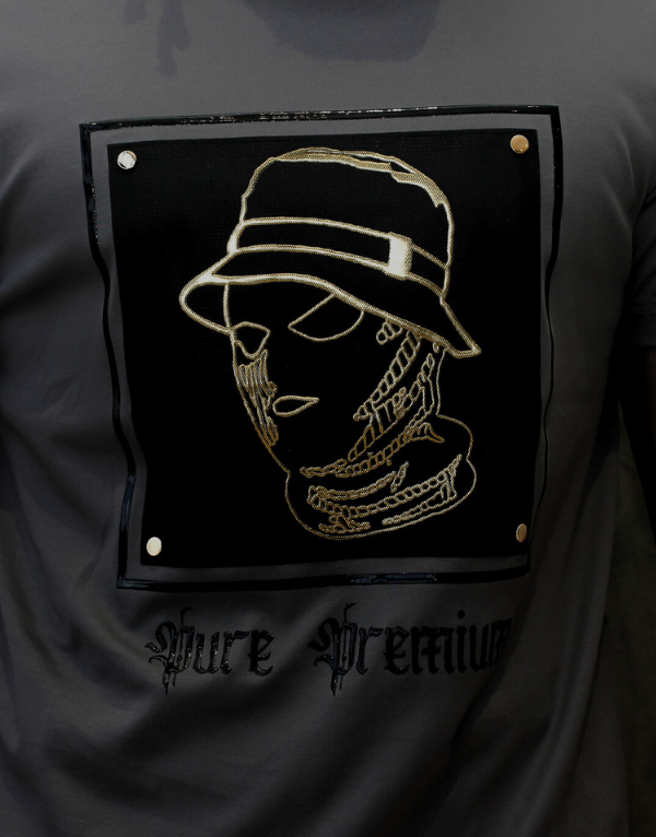 Pure Premium Crimine T-Shirt In Charcoal Men