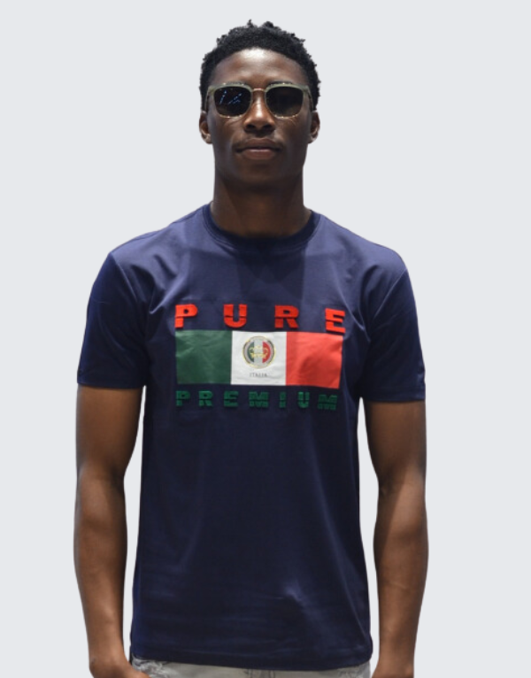 Pure Premium Fabio T-SHirt Navy Men