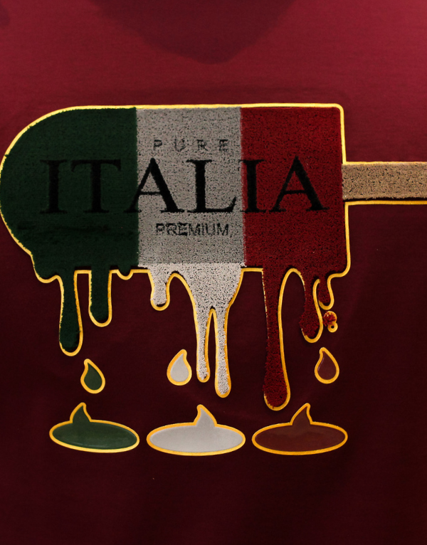 Pure Premium Ferreti T-Shirt In Burgundy Men