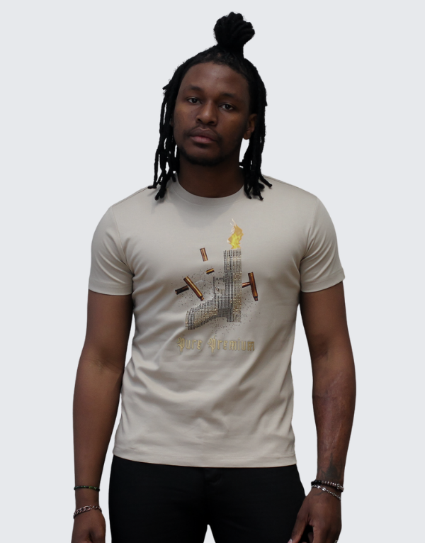 Pure Premium Gunt T-Shirt In Putty Men