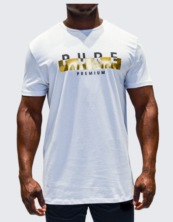 Pure Premium Invert Short Sleeve T-Shirt White