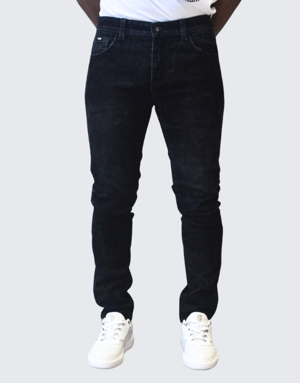 Pure Premium Lorenzo Jeans Slim Flocking Black Men