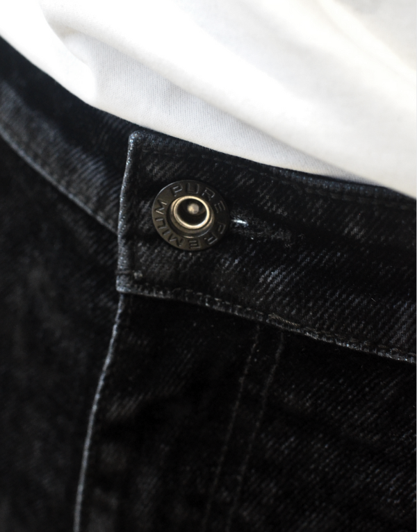 Pure Premium Lorenzo Jeans Slim Flocking Black Men