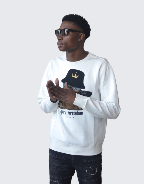 Pure Premium Namek Sweater In White Men