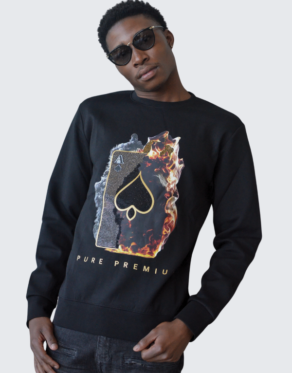 Pure Premium Pino Sweater In Black  Men