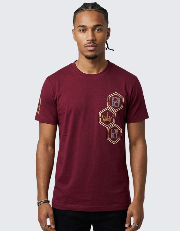 Pure Premium Spinelli T-Shirt Burgundy Men