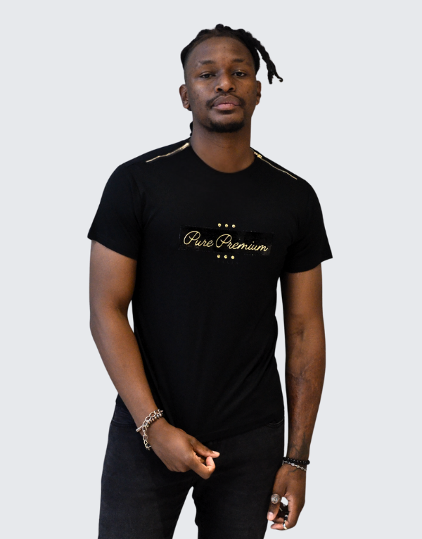 Pure Premium Taglio Short Sleeve T-Shirt Black Men