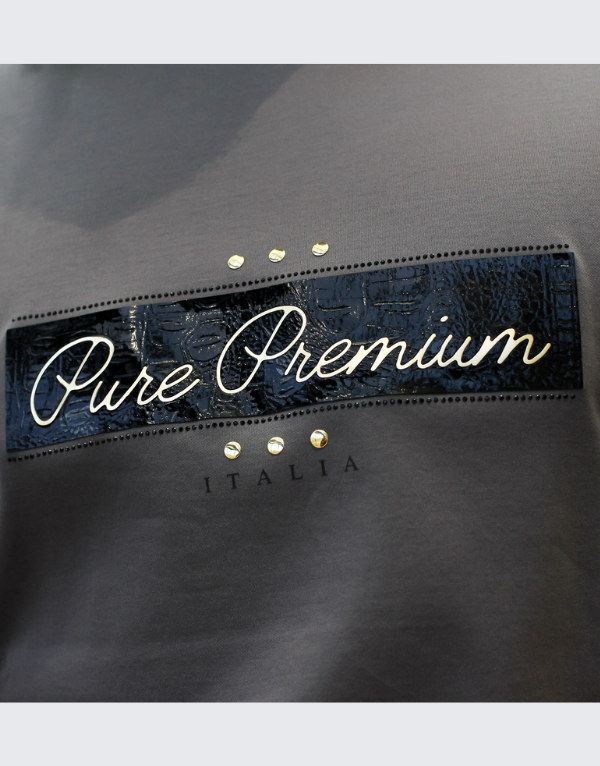Pure Premium Taglio T-Shirt In Charcoal Men