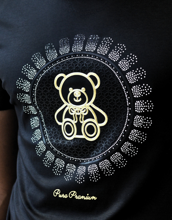 Pure Premium Vitellaro Short Sleeve T-Shirt Black Men