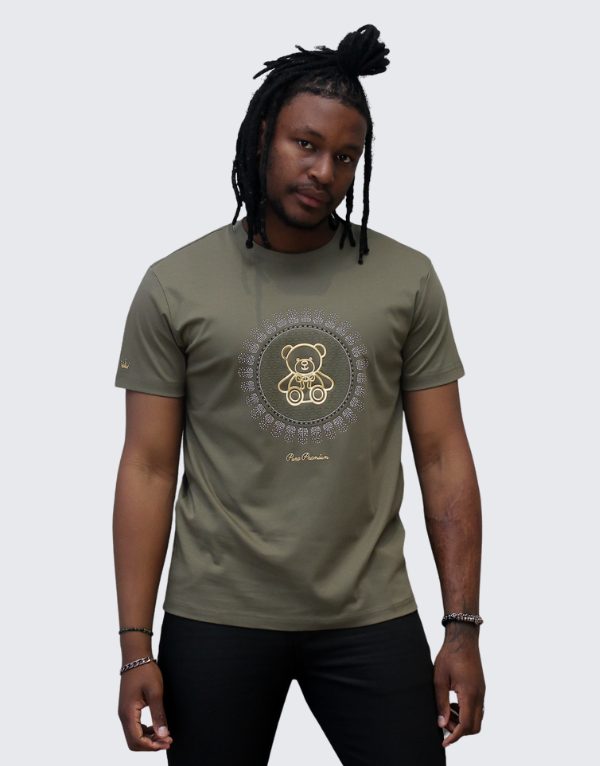 Pure Premium Vitellaro T-Shirt In Military Men