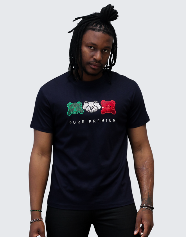 Pure Premium Zanetti T-Shirt In Navy Men