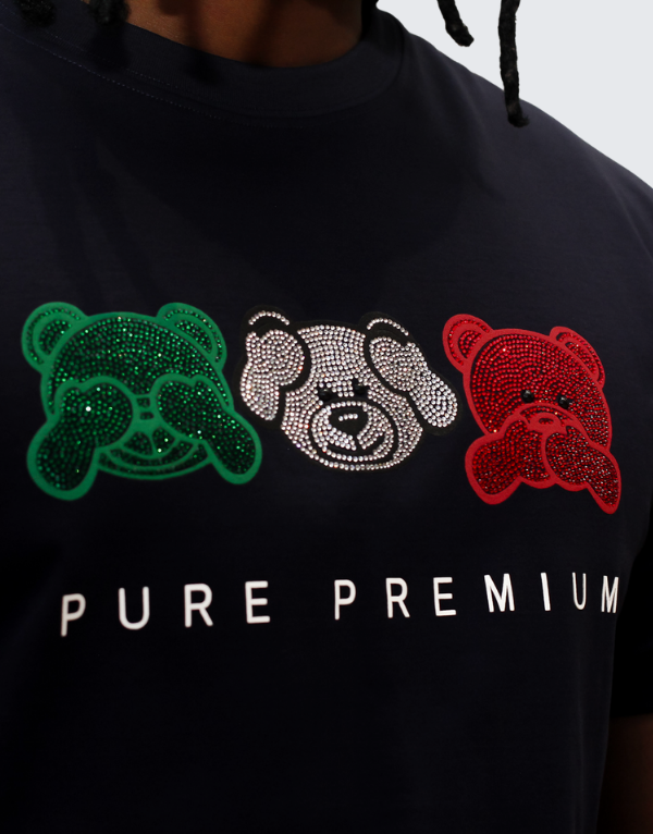 Pure Premium Zanetti T-Shirt In Navy Men