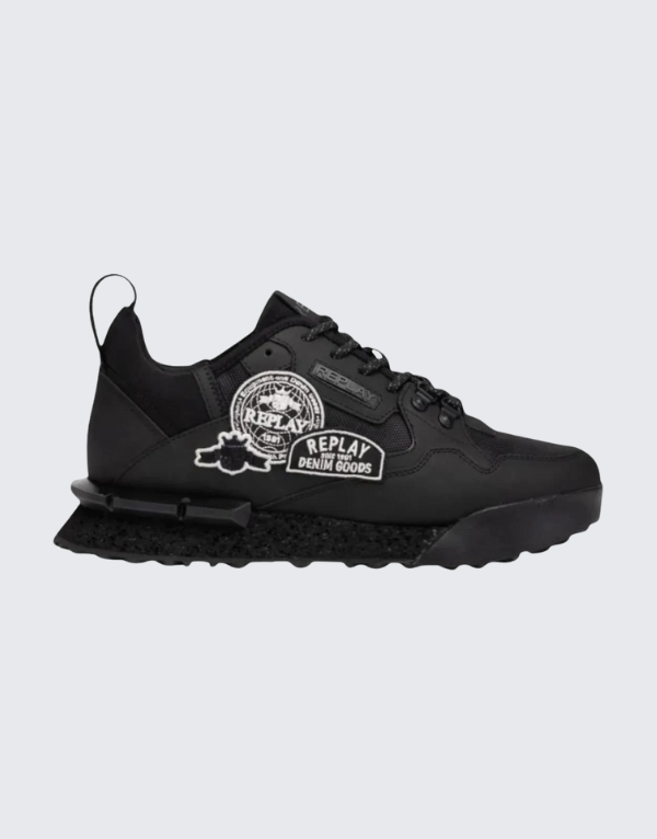 Replay Field Badges In Black For Men
