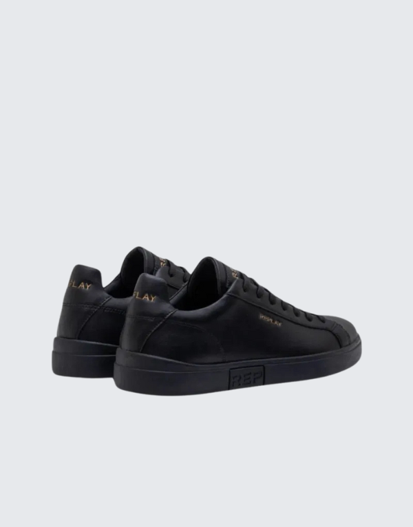 Replay Polys Sneakers In Gold And Black Mens