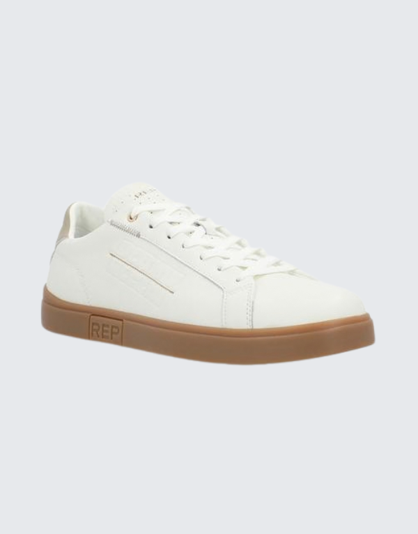 Replay Polys Stitch White Beige
