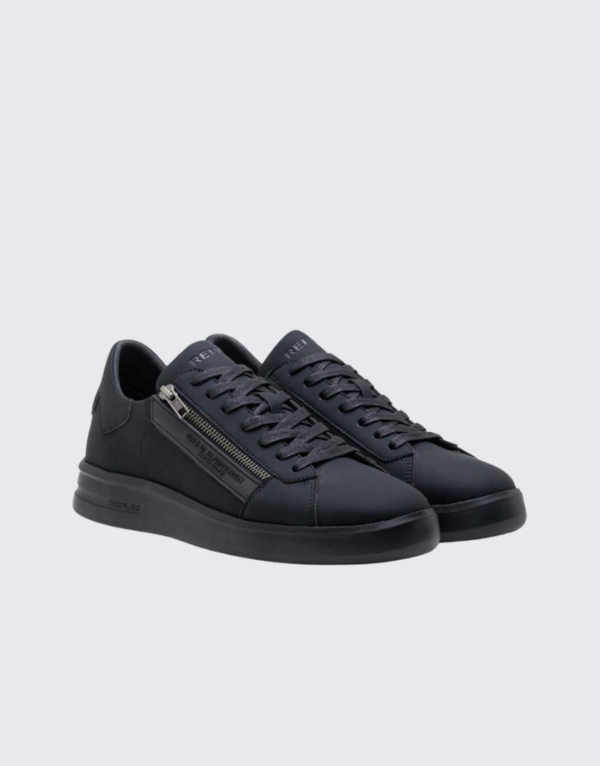 Replay University M Zip T-Shirt In Black