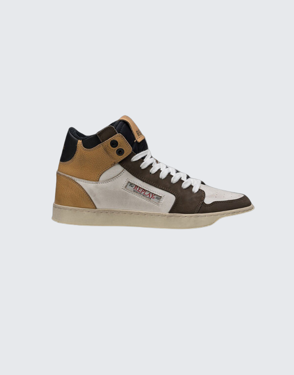 Replay Reload Bicolor Dark Brown Off White Men