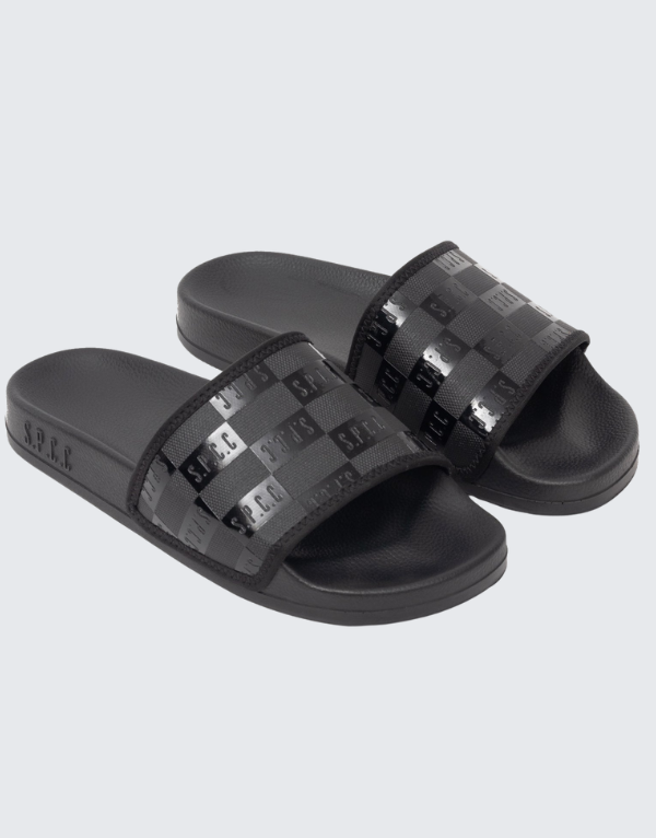 S.P.C.C Dermott Sliders In Black For Men