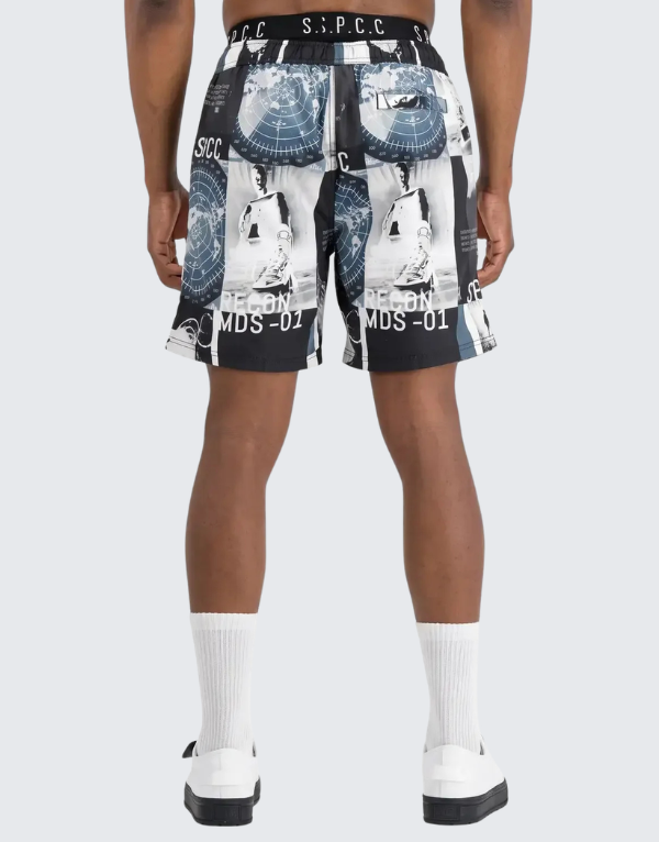 S.P.C.C. Recon Lexor Beach Shorts White Black