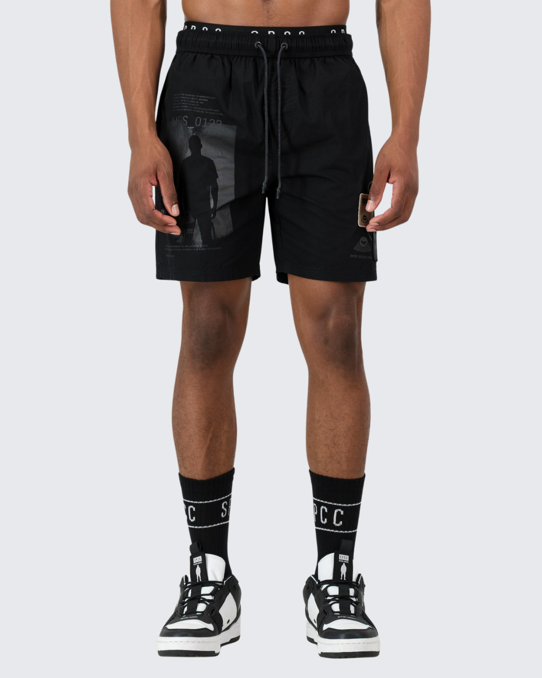 S.P.C.C Recon Nighthawk Pool Shorts In Black For Men