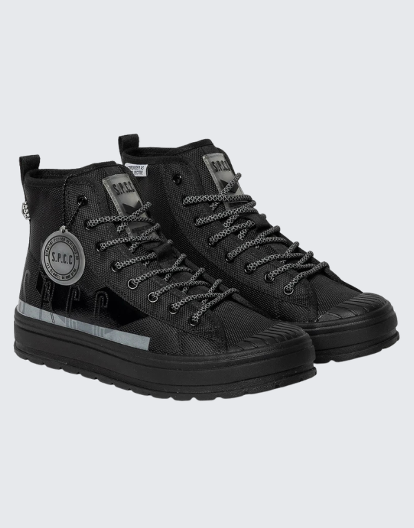 S.P.C.C. Surge Obscura High-Top Sneakers Black White