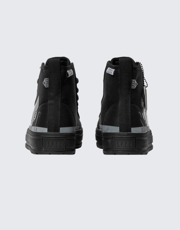 S.P.C.C. Surge Obscura High-Top Sneakers Black White
