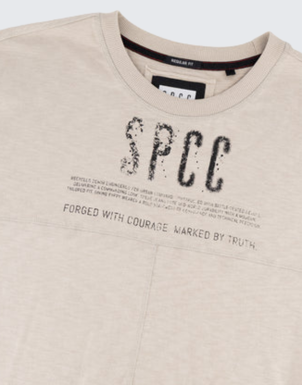 S.P.C.C. Troy Short Sleeve T-Shirt Light Stone