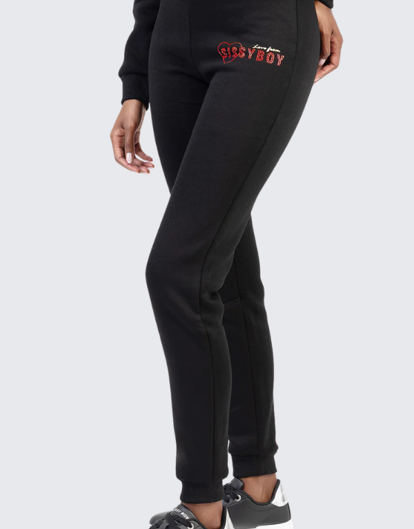 Sissy Boy Athleisure Tracksuit Pants Black Women