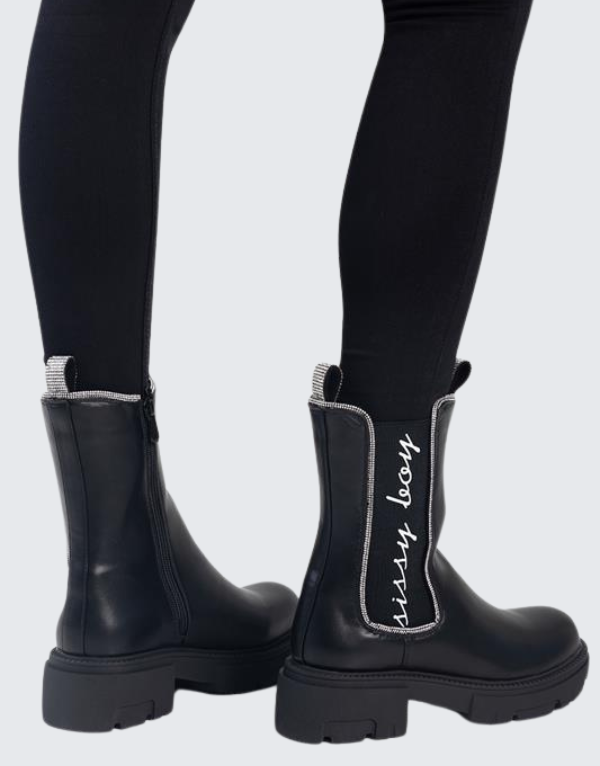 Sissy Boy Chunky Chelsea Boots In Black Womens