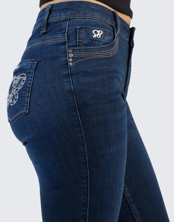 Sissy Boy Mid Waist Skinny Jeans Dark Vintage Women