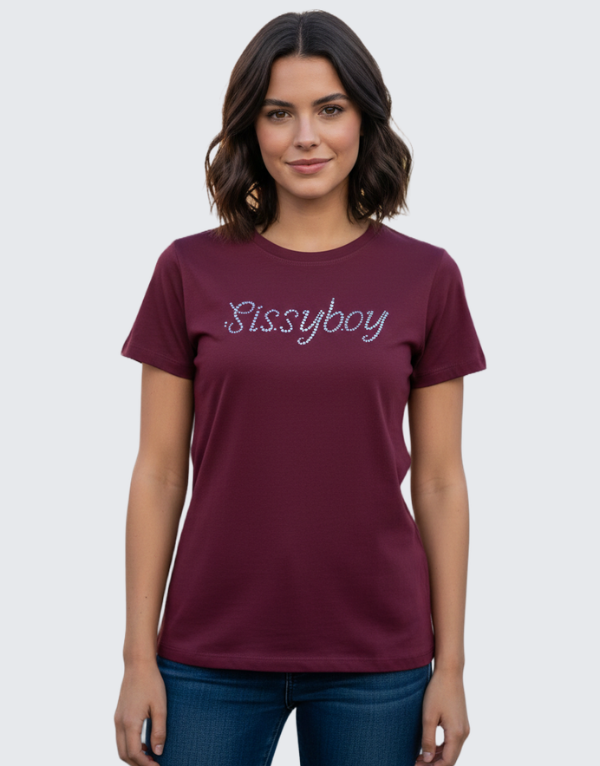 Sissy Boy Regular Fit Short Sleeve T-Shirt Burgundy