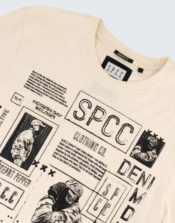 S.P.C.C Tobias Short Sleeve T-Shirt Off White Men