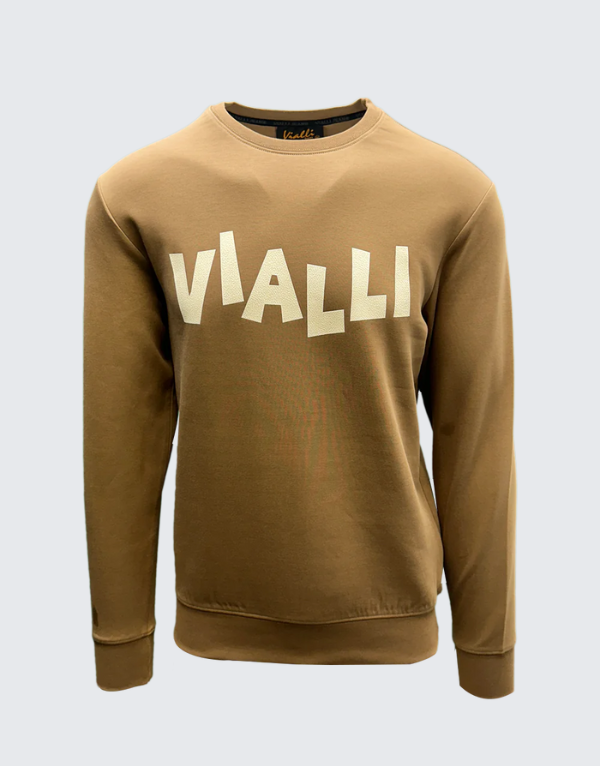 Vialli Grownner Sweater In Brown Men