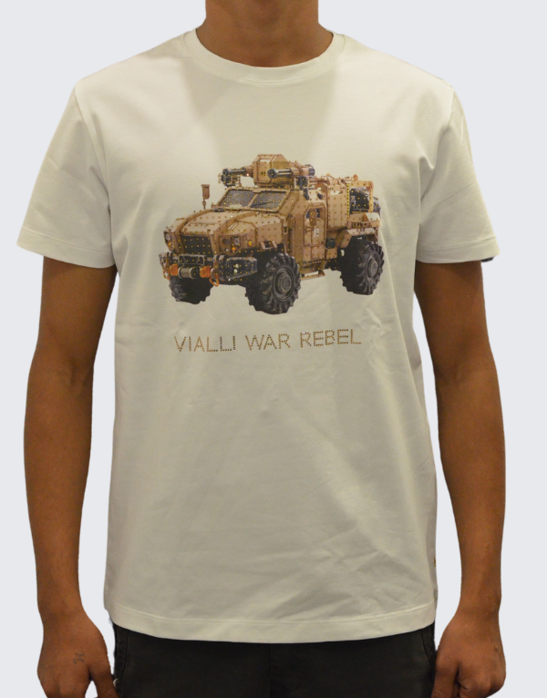 Vialli Ibomba Short Sleeve T-Shirt In White Men