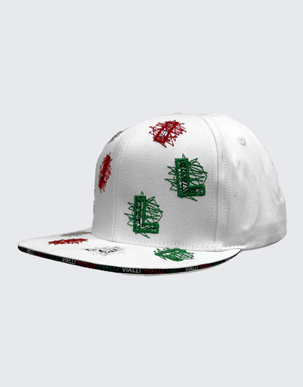 Vialli Irrationa Cap In White For Men