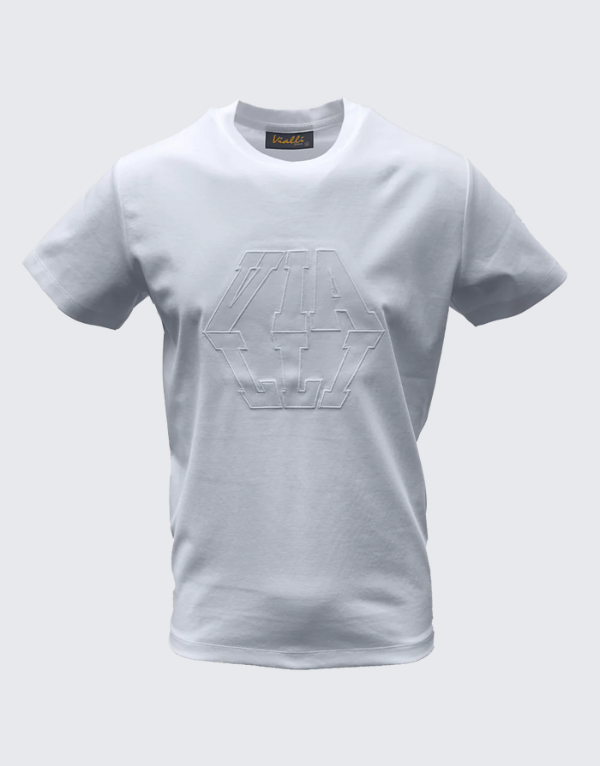 Vialli Jerry Short Sleeve T-Shirt In White Men