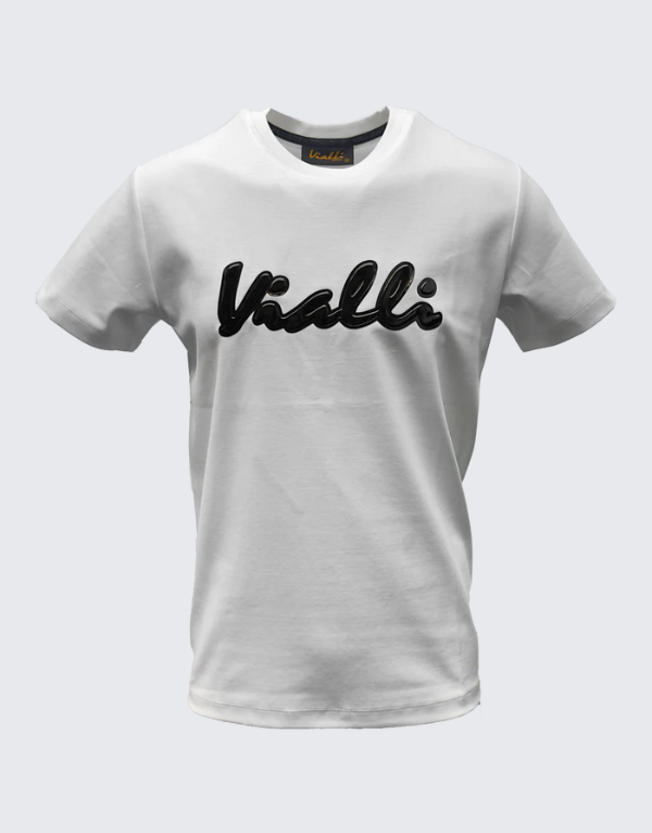 Vialli Justin Short Sleeve T-Shirt In White Men