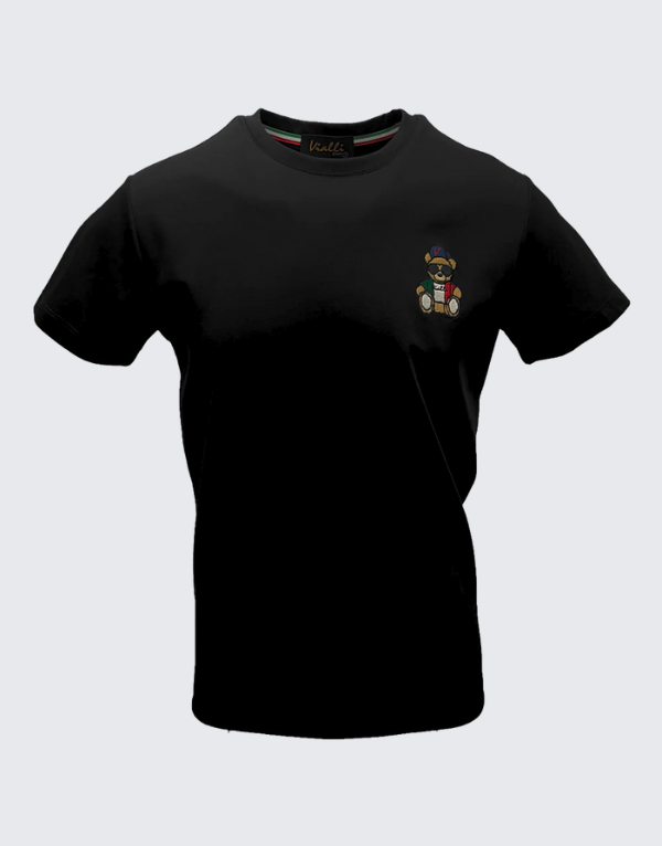 Vialli Kargo Short Sleeve T-Shirt In Black Men