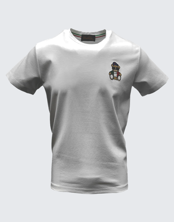 Vialli Kargo Short Sleeve T-Shirt In White Men