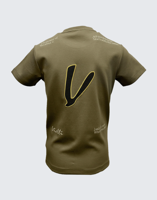 Vialli Keption Short Sleeve T-Shirt In Dark Sand Men