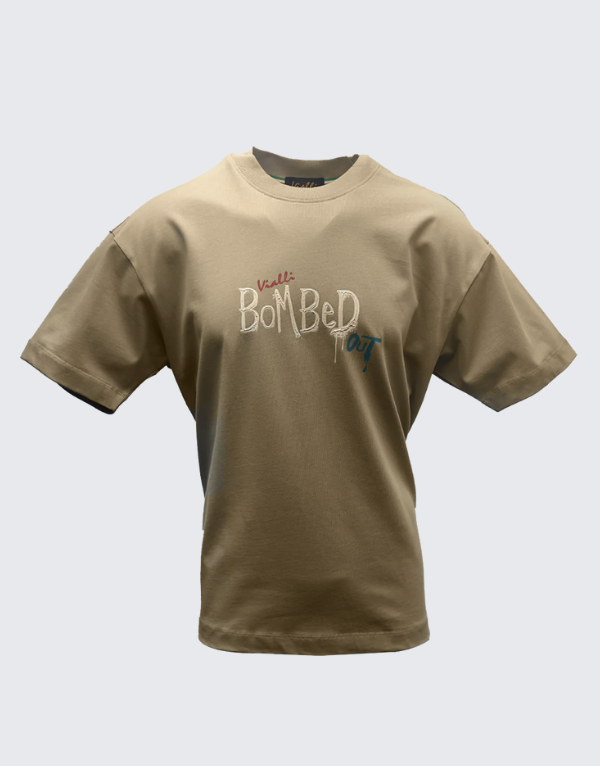 Vialli Laboom Short Sleeve T-Shirt Khaki Men