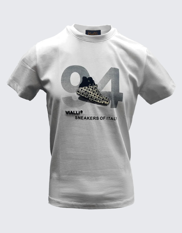 Vialli Laftar Short Sleeve T-Shirt White Men