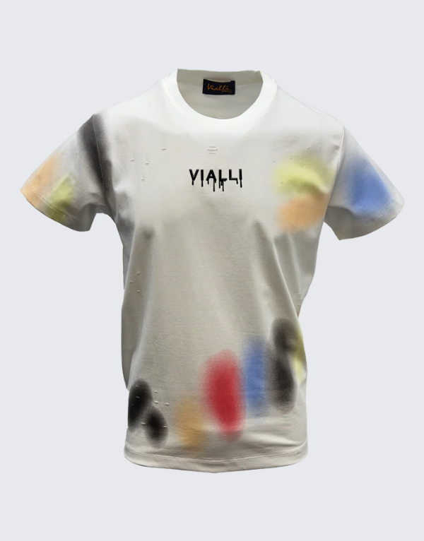 Vialli Lapora Short Sleeve T-Shirt Off White Men